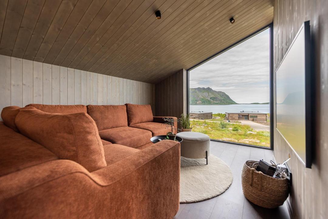 Hoda Cabin - Luxury Lodge With Jacuzzi And Sauna Lyngværet Eksteriør bilde