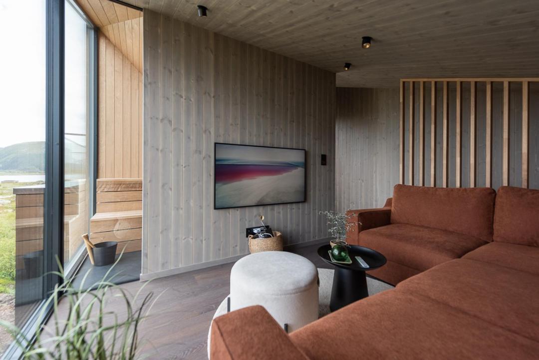 Hoda Cabin - Luxury Lodge With Jacuzzi And Sauna Lyngværet Eksteriør bilde